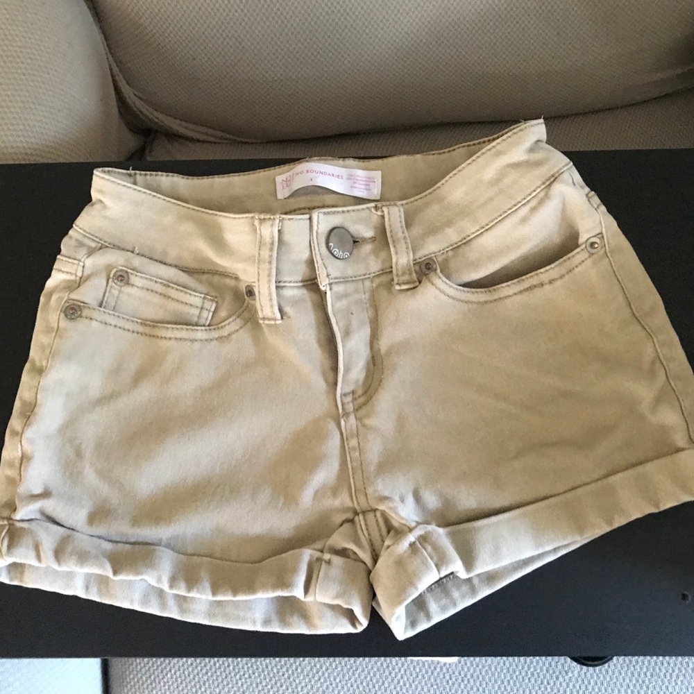 No Boundaries Tan Shorts